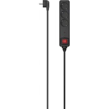 Hama 00223151 Smart predlžovacia zásuvková lišta, 3 AC zásuvky, 1,4 m kábel, 3680 W, Wi-Fi, Alexa & Google Home, biela