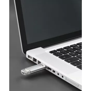 Hama C-Laeta 128GB USB 3.1 Gen 1 Dual USB-A/USB-C flash disk - strieborná 00213109