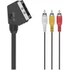 Hama Classic Line SCART na 3 RCA audio/video kábel, 1,5 m, čierny 00305015
