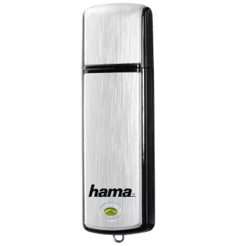 Hama FlashPen Fancy 16GB USB 2.0 flash disk, vysúvací, čierny/strieborný 00181081
