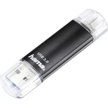 Hama Laeta Twin USB kľúč 128 GB, USB Type-A & Micro-USB, USB 3.2 Gen 1, čierny 00181099
