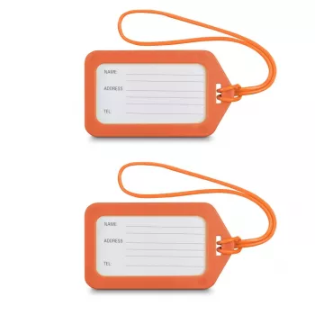 Hama visačka na batožinu, 9 x 5 cm, balenie 2 ks, oranžová (00178163)