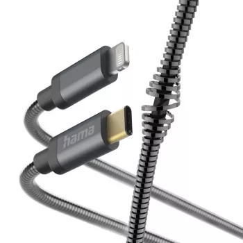 Hama kovový kábel USB-C na Lightning 1,5m antracitový