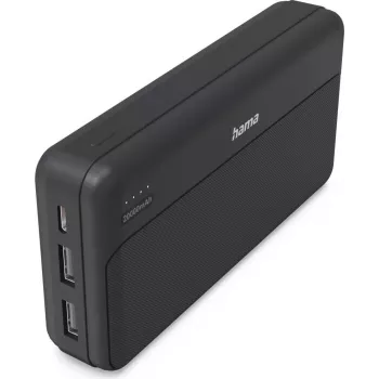Hama Power Pack Pocket 20 20000 mAh 2x USB-A antracitová