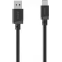 Hama USB-A na USB-C nabíjací a dátový kábel, 2 m, čierna 00201812
