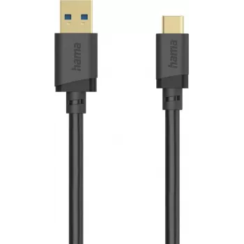 Hama USB-C kábel, USB-A na USB-C, USB 3.2 Gen1, 5 Gbit/s, 0,25 m, čierny 00202004