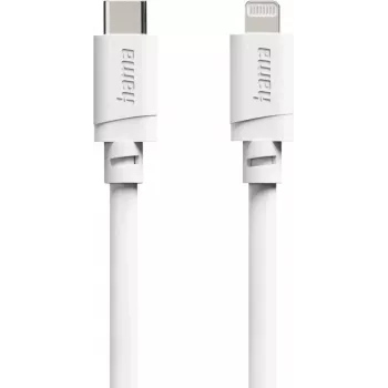 Hama USB-C na Lightning kábel, MFi certifikovaný, 2 m, biely 00125150