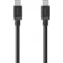 Hama USB-C na USB-C nabíjací kábel, 60 W Power Delivery, 0,5 m, čierny 00201819