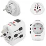 Hama World Travel Pro Light USB univerzálna cestovná adaptérová sada, 3-pólová, 2x USB, čierna 00223464