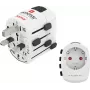 Hama World Travel Pro univerzálny cestovný adaptér, 3-pólový, 1500W, biela 00223465