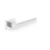 HANDLE DOOR CUBE RT CHROME - sada kľučiek na dvere zo zliatiny zinku s lešteným chrómom, so štvorcovou rozetou, vymeniteľná pre interiérové dvere, rozeta 52x52 mm, kľučka 130 mm