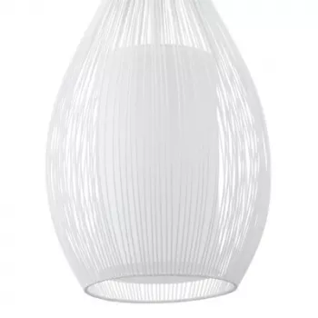 Závesné svietidlo E27 Glo Razoni 19 cm biela