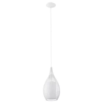 Závesné svietidlo E27 Glo Razoni 19 cm biela