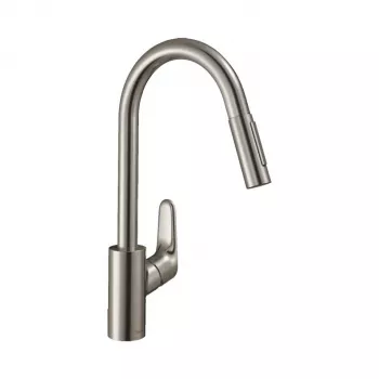 Hansgrohe Focus M41 jednopáková kuchynská batéria s výsuvnou sprchou, chróm