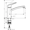 HANSGROHE Logis 160 Kuchynská batéria, otočné rameno, Chróm