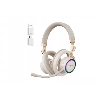 HAV Fuxi-H8 Tri-Mode bezdrôtový semi-open-back herný headset - zlatý