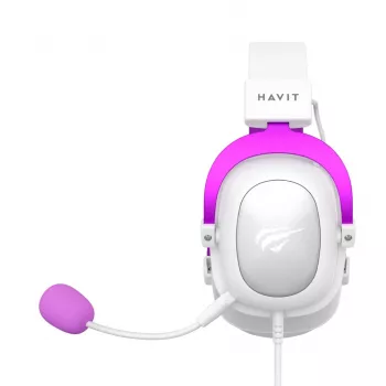 HAVIT H2002d herný headset, biela/fialová