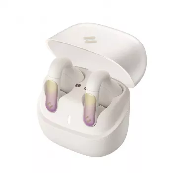 HAVIT TW980 True Wireless Stereo slúchadlá s nabíjacím puzdrom, Bluetooth 5.3, dotykové ovládanie, IPX4, béžová