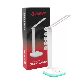 Hawk HWDL001WH stolná lampa, biela