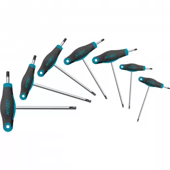HAZET 829KKT/7 T-profil Torx skrutkovačová sada, 7-dielna (T10-T40)