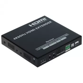 HDMI extender prijímač 4K@60Hz 70m cez CAT6/7 PoC IR