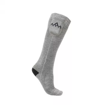 HeatX Everyday vyhrievané ponožky s batériami, veľkosť M, čierna/sivá