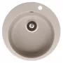 HELIKA Drez Clarus SR100-110W granitový kompozitný kuchynský drez čierny 780x500 mm