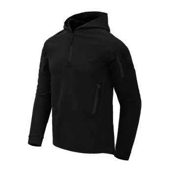 Helikon-Tex Tactical Hoodie - čierna - ľahká, priedušná, odvádzajúca vlhkosť mestská taktická mikina s kapucňou so zipsami YKK
