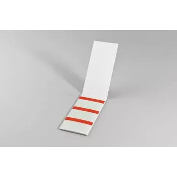 HellermannTyton HELASIGN samolaminovacie etikety na označovanie káblov, červená/transparentná, 19 x 38 mm, 60 etikiet (10 listov po 6), PVC 598-31402