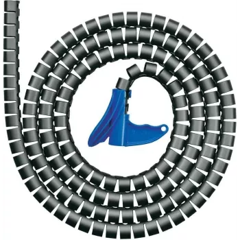 HellermannTyton HWPP25L2 Špirálový obal na káble - 2 m, 25 mm, Čierna, Polypropylén (PP)