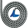 HellermannTyton HWPP30 špirálová hadica na manažment káblov, čierny polypropylén, max. zväzok 30 mm, bezhalogénová, UL94 HB, -60 až 110 °C 161-64501