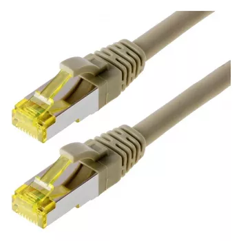 HELOS Cat5e SF/UTP RJ45 patch kábel, 1 m, sivý