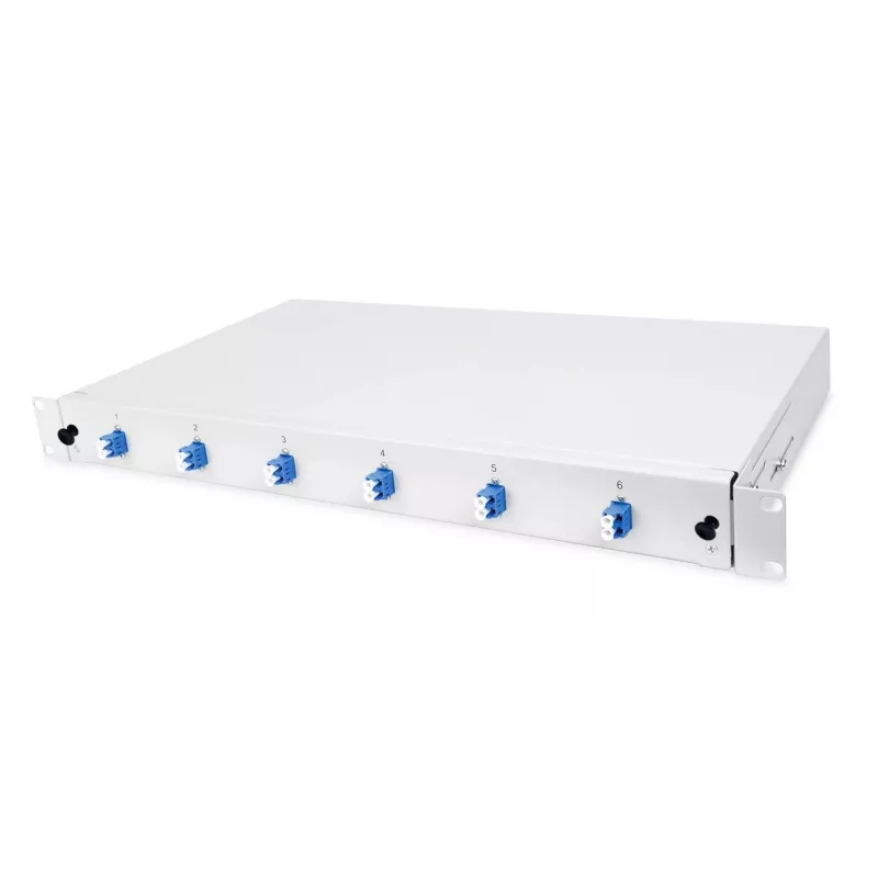 HELOS optický breakout box 19-palcový so 6x LC duplex, single mode