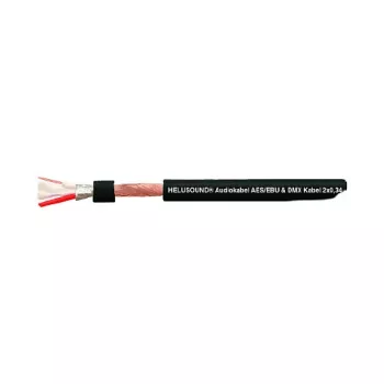 HELUKABEL HELU LIGHT DMX kábel 2x0,34 mm² čierny AES/EBU digitálny audio kábel 400032