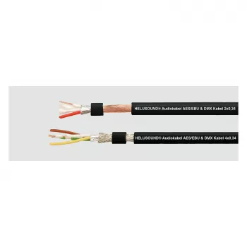 HELUKABEL HELU LIGHT DMX kábel 4x0,34 mm² čierny AES/EBU a DMX digitálny audio kábel 400033