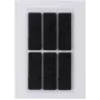 HERMA 15187 samolepiace obdĺžnikové etikety čierna 100 x 150 mm, balenie 6 ks