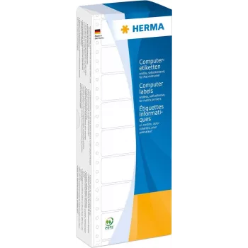 HERMA 8161 biele etikety na nekonečný papier, skladanie leporello, permanentné lepidlo, matné, 88,9 x 35,7 mm, 2000 etikiet