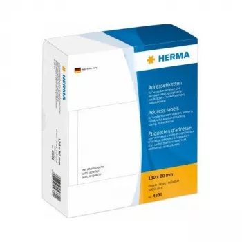 HERMA adresné etikety biele 130x80 mm papier 500 ks