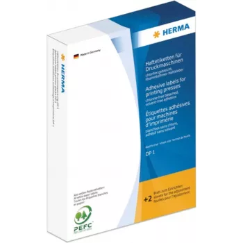 HERMA DP1 okrúhle žlté matné papierové etikety 19 mm priemer, 10000 etikiet na rolku, permanentné lepidlo, pre automatické etiketovacie systémy 2741