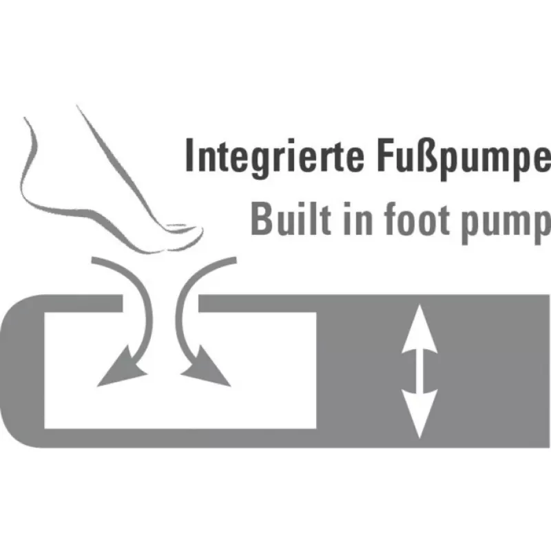 High Peak jednoduchá nafukovacia matrace Comfort Plus 40023 (tmavomodrá/sivá)