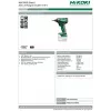 HIKOKI WH18DD 18V akumulátorový rázový uťahovač, 0-3200 ot/min, 0-400 IPM