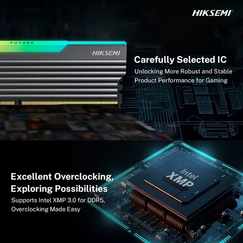 HIKSEMI Future RGB 16GB Kit (2x8GB) 3600MHz DDR4 desktopová herná pamäť čierna