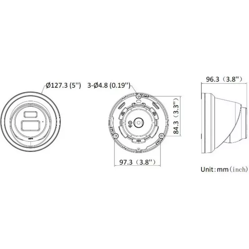 Hikvision DS-2CD2343G2-LI2U(2.8mm) 4MP turret IP kamera, Live-Guard, AcuSense, čierna