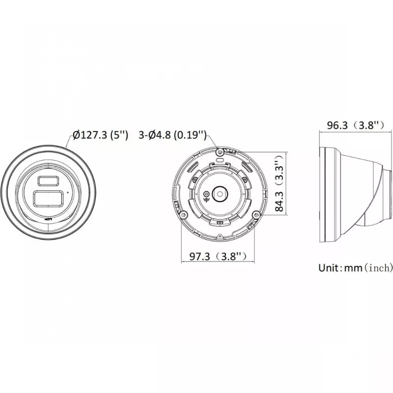 Hikvision DS-2CD2343G2-LI2U/SL 2,8 mm PL AcuSense 4MP turret IP kamera so Smart Hybrid Light