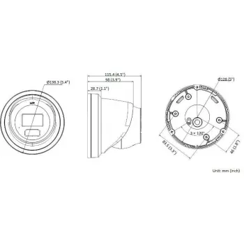 Hikvision DS-2CD2346G2H-IU(2.8MM)(EF)/PL DarkFighter AcuSense 4MP IP turret kamera, 2,8 mm, vstavaný mikrofón, PoE