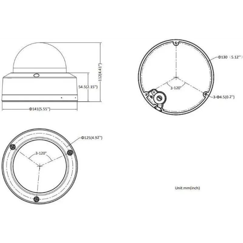 Hikvision DS-2CD2786G2H-IPTRZS 2.8-12mm PL 8 MP Dome IP kamera AcuSense PTRZ s varifokálnou šošovkou