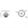 Hikvision DS-2CE76D0T-LPFS 2MP Turbo-HD turret kamera (2,8mm)