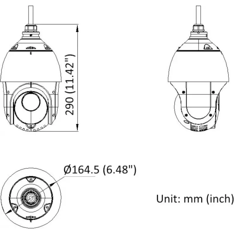 Hikvision DS-2DE4825IWG1-E 8MP 25x PTZ Dome IP bezpečnostná kamera s AcuSense, 100m IR, PoE+