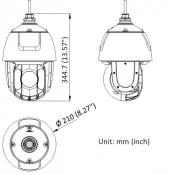 Hikvision DS-2DE5432IWG1-E 4MP 32x PTZ Dome IP bezpečnostná kamera