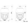 Hikvision DS-2DF8425IX-AELW(T5) 8MP 25x IR sieťová Speed Dome kamera s laserom, DarkFighterX, 500m dosah lasera